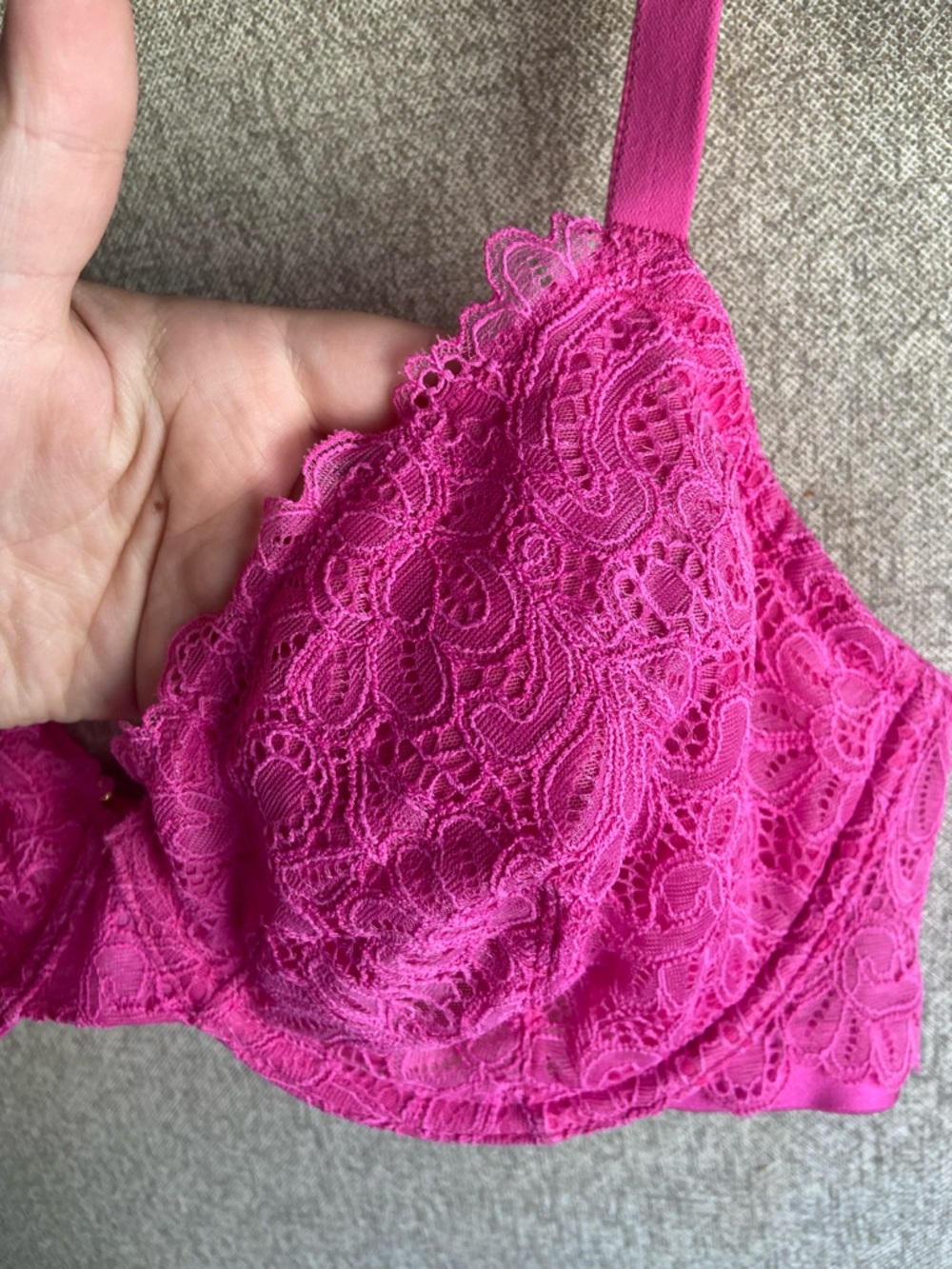 SOMA pink plunge bra lightly lined size 36DD - Picture 4 of 4